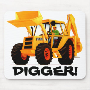 Mousepad Escavador amarelo