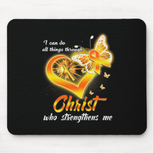 Mousepad Esclerose - Posso Fazer Tudo Através Do Cristo