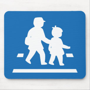 Mousepad Escola Crianças Atravessando > Sinal de Tráfego