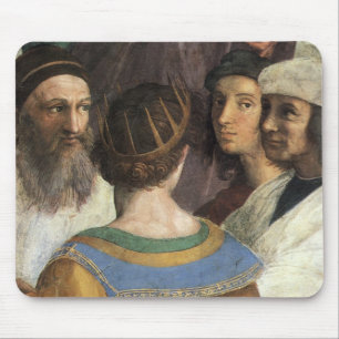 Mousepad Escola de Atenas por Raphael, Vintage Renaissance