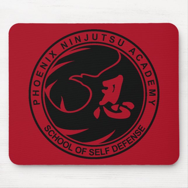 Mousepad Escola de Autodefesa de Phoenix Ninjutsu (Frente)