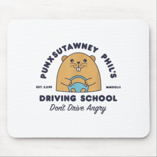 Mousepad Escola de Condução de Marmota Homens Mulheres Retr