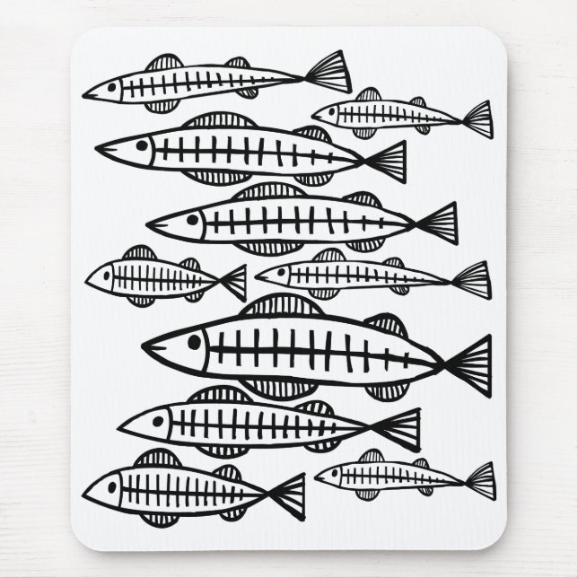 Mousepad Escola de Peixes (Frente)