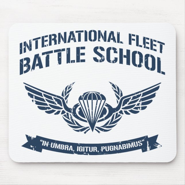 Mousepad Escola internacional Ender da batalha da frota (Frente)