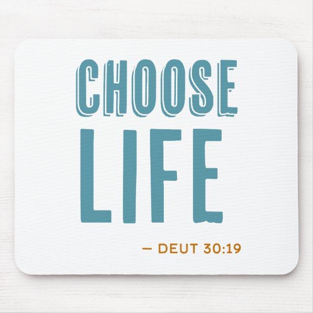 Mousepad Escolha a Desautonomia 30:19 Pro-Life (Frente)