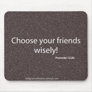 Mousepad Escolha a sua Bíblia sábia para os seus amigos