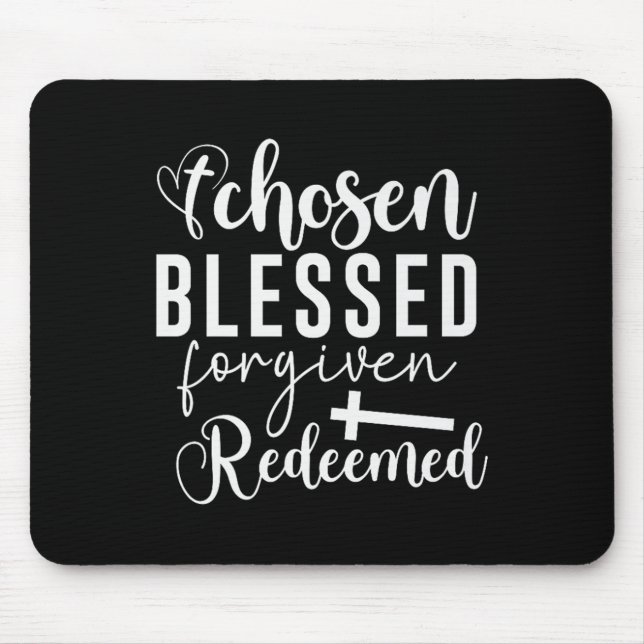 Mousepad Escolhida Bela Quitação Cristã Resgatada A (Frente)