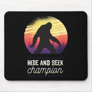 Mousepad Esconde-se e procure o campeão - Engraçada Yeti