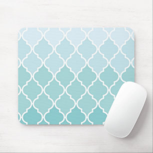 Mousepad Escórias Azuis, Ombre, Quatrefoil, Trellis