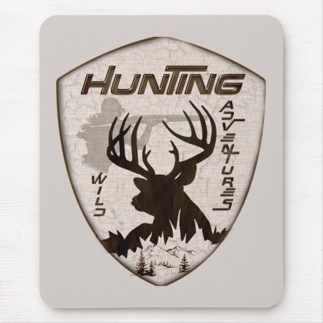 Mousepad Escórias de aventuras de caça (Frente)