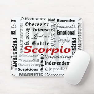 Mousepad Escorpião Astrologia Horoscópio Zodiac Traços C