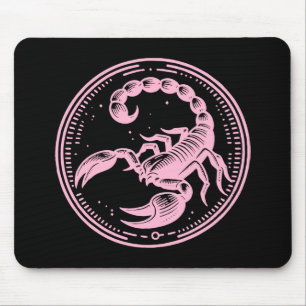Mousepad Escorpião Rosa Astrologia Signo Zodíaco Escorpião