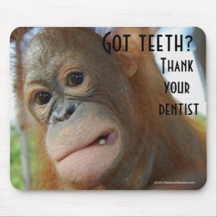 Mousepad Escove seu humor do dentista dos dentes