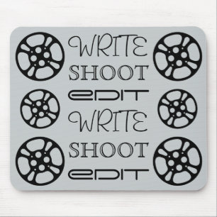 Mousepad Escreva o tiro editam o carretel de filme