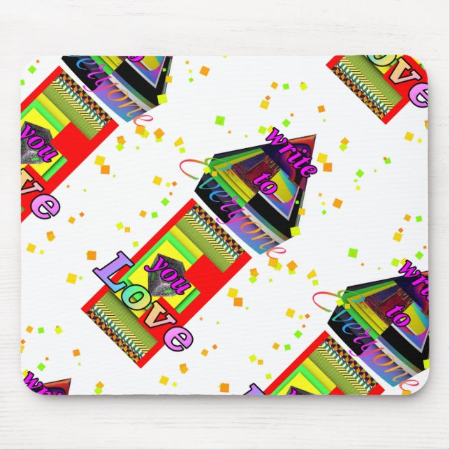 Mousepad Escreva Para Alguém Que Você Ama (Frente)