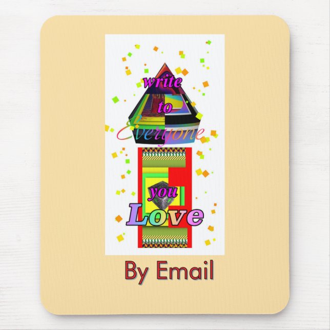 Mousepad Escreva Para Todos Por Email Computador (Frente)