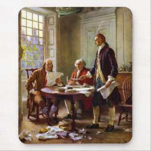 Mousepad Escrevendo a declaração de independência