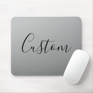 Mousepad Escrevendo de Texto Preto Editável de Script Moder