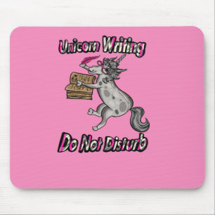 Mousepad Escrevendo Unicorn - Não Incomodar