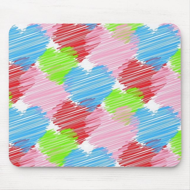 Mousepad escribble-corações (Frente)