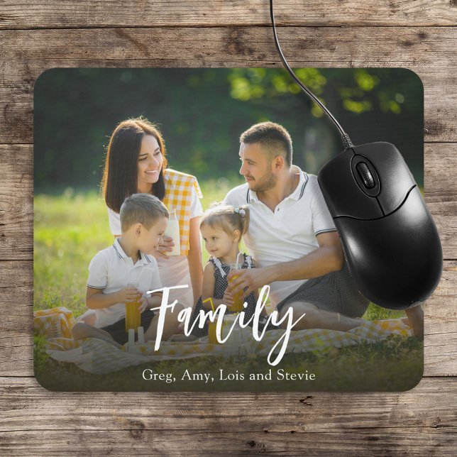 Mousepad Escrita Caligráfica Personalizada de Família Moder (Criador carregado)