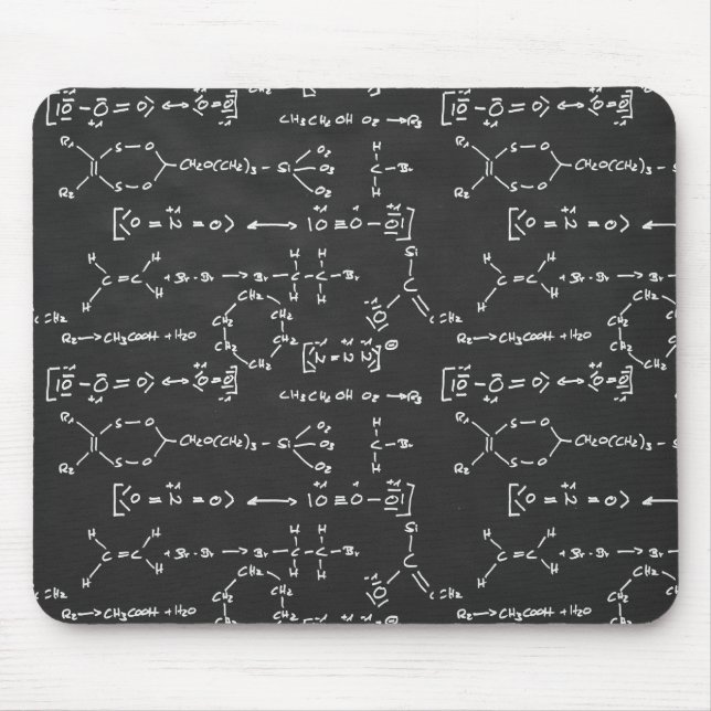 Mousepad Escrita da fórmula química (Frente)