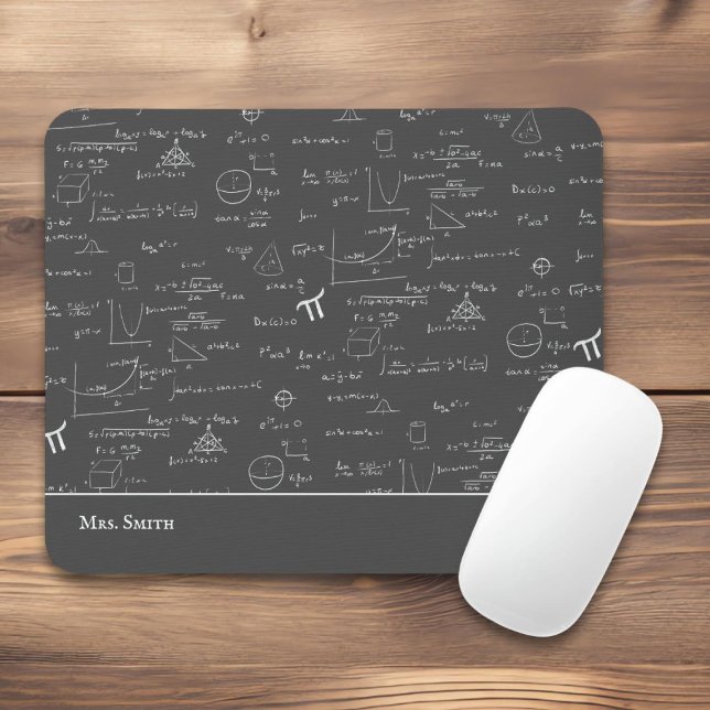 Mousepad Escritório de Fórmulas de Professores de Matemátic (Criador carregado)
