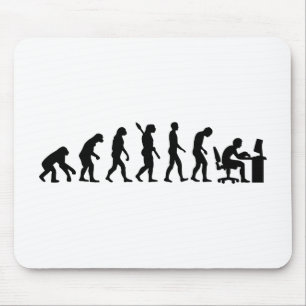 Mousepad Escritório do computador da evolução