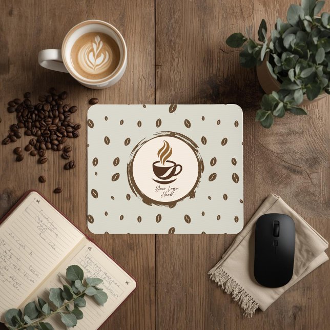 Mousepad Escritório Personalizado | Marca de Café (Criador carregado)