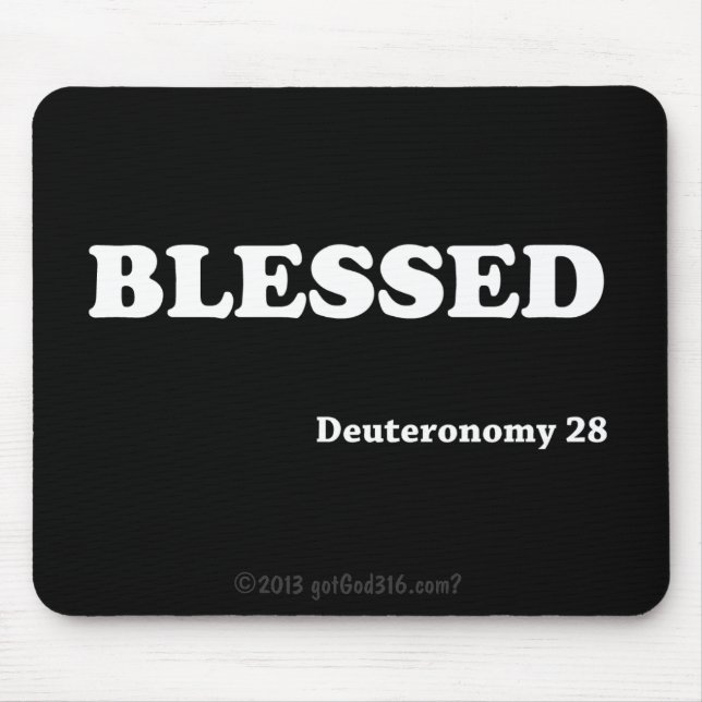 Mousepad Escritura abençoada gotGod316.com (Frente)