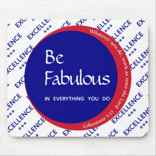 Mousepad Escritura Motivacional Personalizada FABULOSA