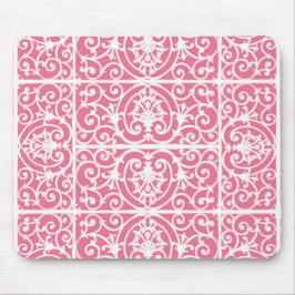Mousepad Escroque rosa e branco