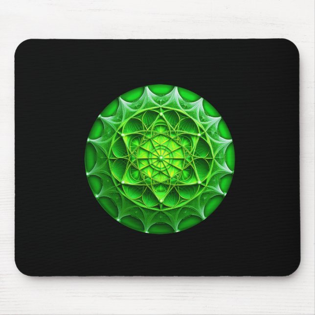 Mousepad Escudo Verde Mandelbrot (Frente)