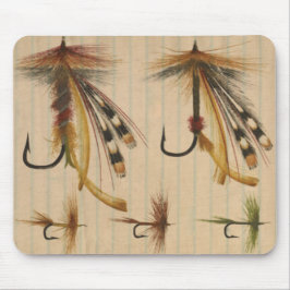 Mousepad Escuro de Pesca de Voo em Papel Vinculado