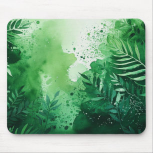 Mousepad Escuro Moluva verde aquosa textura desenhada manua