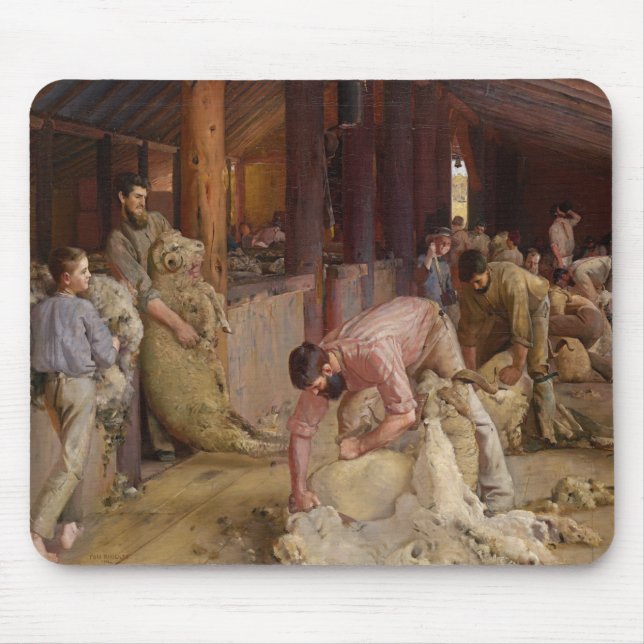 Mousepad Escutando os Rams (Arte australiana) (Tom Roberts) (Frente)