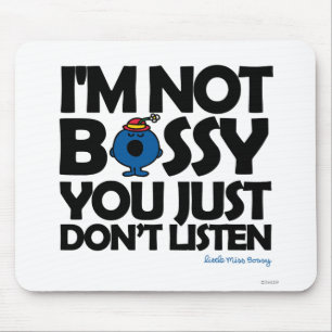 Mousepad Escute a senhorita pequena Bossy
