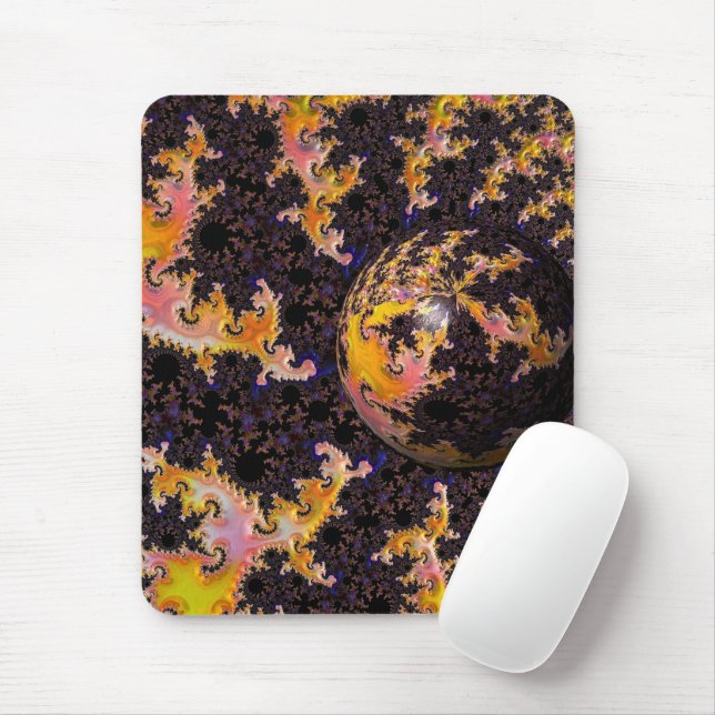 Mousepad Esfera de Tempestade Fractal (Com mouse)