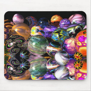 Mousepad Esferas reflexivas do Fractal