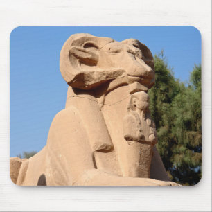 Mousepad Esfinge com cabeça-dura no Templo de Karnak - Egi