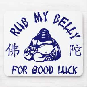 Mousepad Esfregue minha Bela Buda para boa sorte
