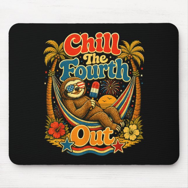 Mousepad Esfrie o quarto de forma engraçada férias de verão (Frente)