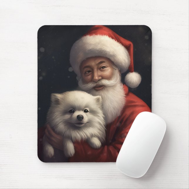 Mousepad Eskimo americano com Papai Noel Natal Festivo (Com mouse)