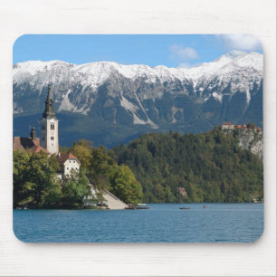 Mousepad Eslovênia, Bled, Lago Bled, Ilha Bled, Bled 2
