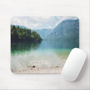 Mousepad Eslovênia Montanhas e Paisagem do Lago Bohinj
