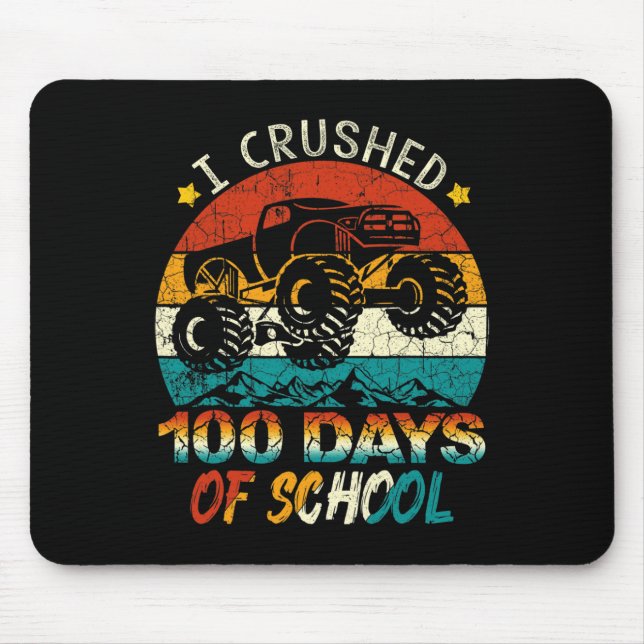 Mousepad Esmagei 100 Dias De Crianças De Caminhão De Monstr (Frente)