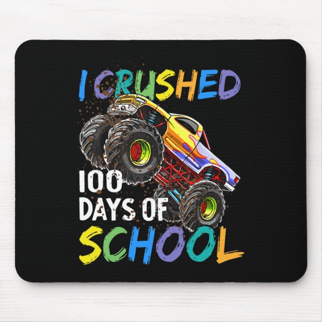 Mousepad Esmagei 100 Dias De Crianças De Caminhão De Monstr (Frente)