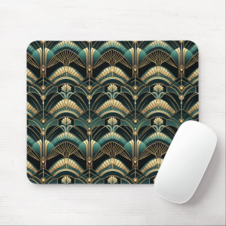Mousepad Esmeralda e Dourada arte deco Themed