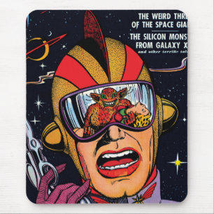 Mousepad Espace o cobrir de banda desenhada de Sci Fi do