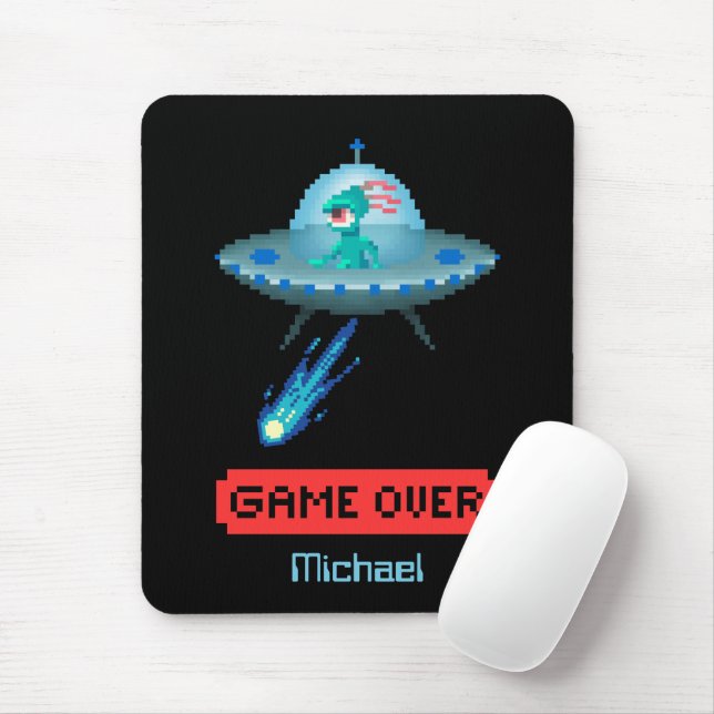 Mousepad Espachante de OVNI Voadora de Alienígena 'Game Ove (Com mouse)